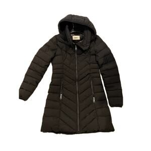 DKNY Below Waist Parka Black Hooded Jacket Womans XS